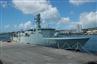 Vædderen ved kaj i havnen Ponta Delgada, Azorerne