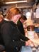 Grønland, September 2006,  Geologistuderende Majken D. Poulsen arbejder med sedimenter i laboratoriet