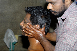 Varman massage of head