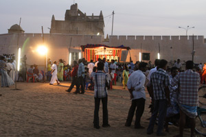 Paradepladsen i Tranquebar. Foto Simon Rastén.
